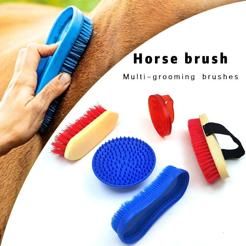 Grooming Kit Horse - Set Sikat Perawatan Kuda Berkuda, Alat