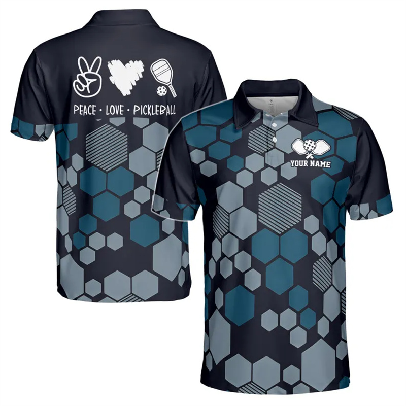 Outdoor Sport Name - Kaus Polo Grafis Pickleball Olahraga Luar