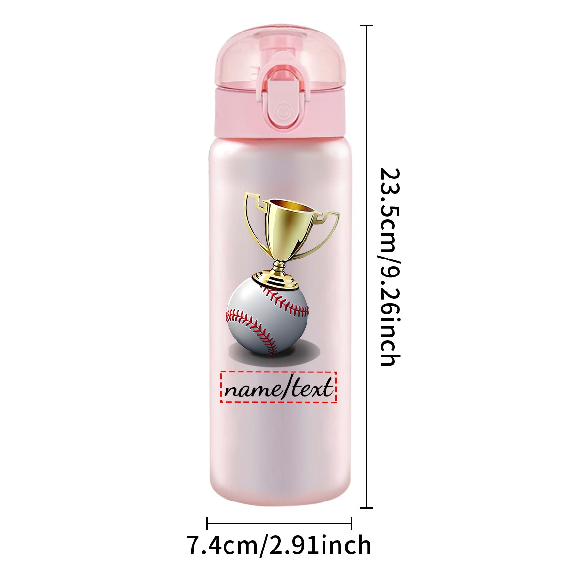 1pc Botol Minum Plastik Anti B - Outdoor Sport Name ulasan dan harga