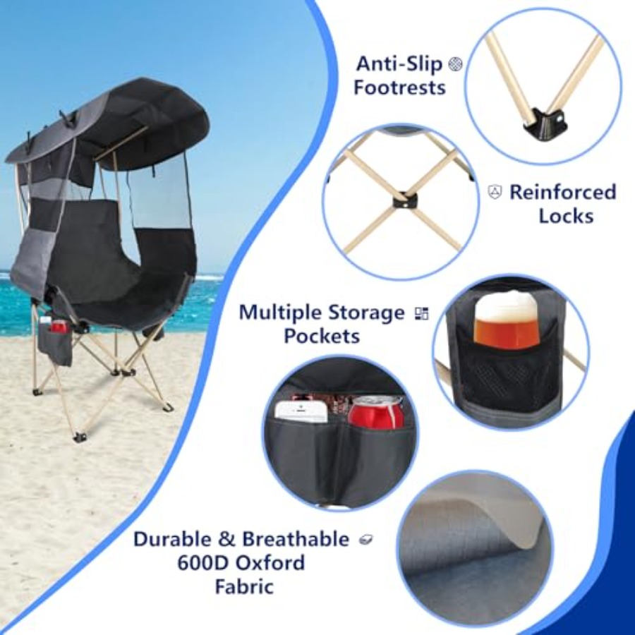 Kursi Lipat Camping Kanopi Out - Outdoor Sports Umbrella ulasan dan harga