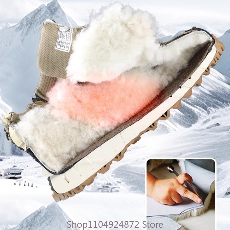 Sepatu Bot Salju Pria Musim Di - Outdoor Sport With Sticks ulasan dan harga