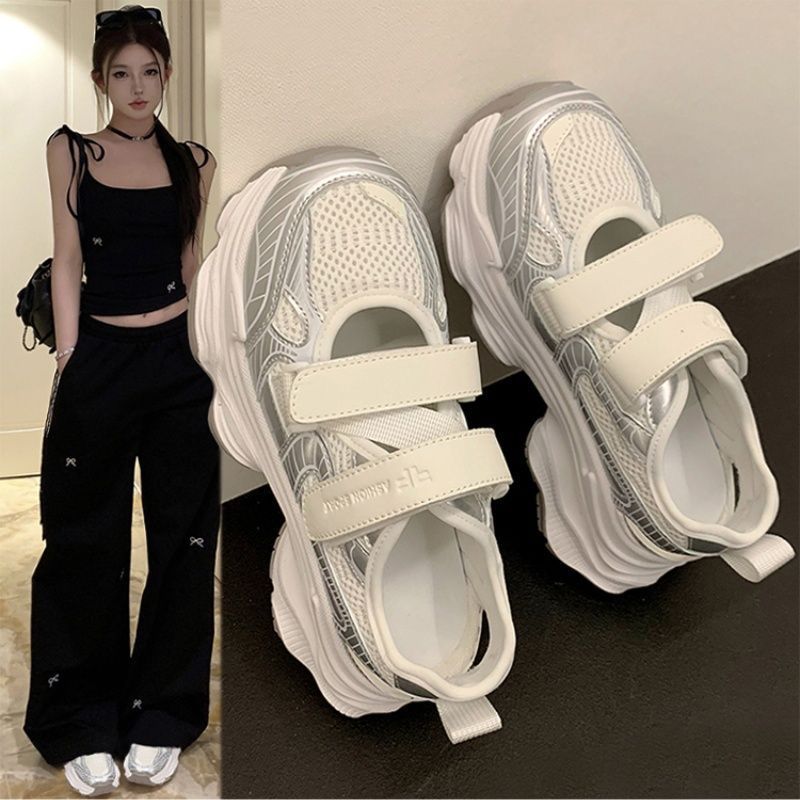Sandal Platform Berongga Perak - Outdoor Sport With Sticks ulasan dan harga