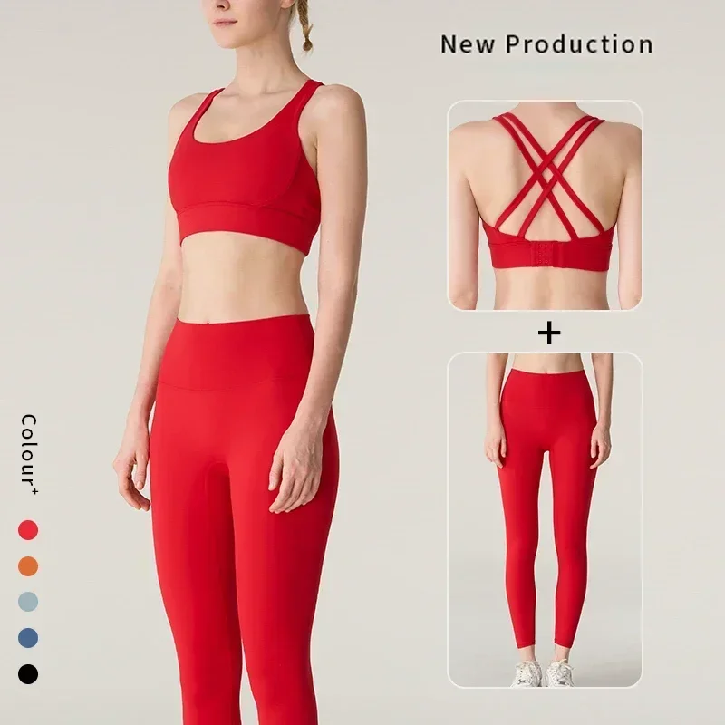 Set Yoga 2 Potong Wanita, Vest - Outdoor Sport Leggings ulasan dan harga