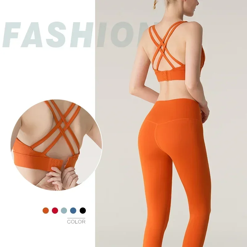 Set Yoga 2 Potong Wanita, Vest - Outdoor Sport Leggings ulasan dan harga