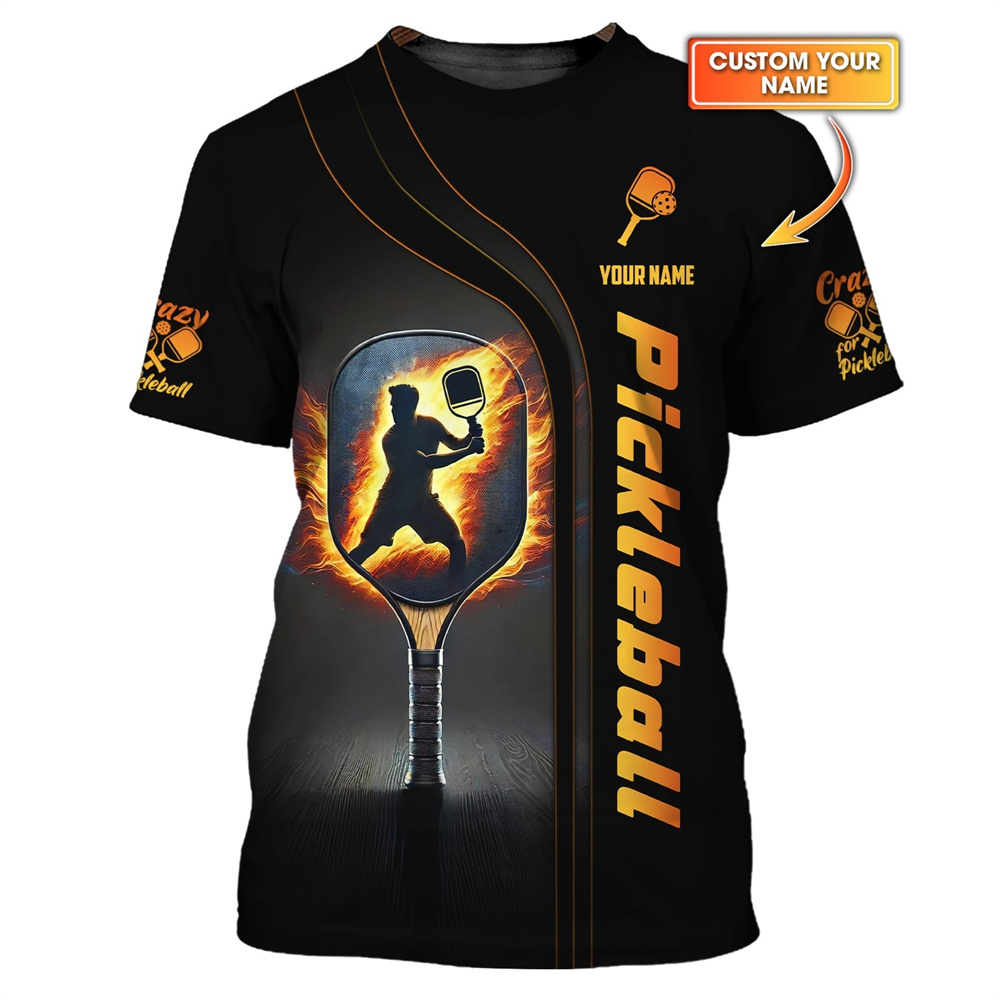 Kaos Pickleball Desain Api dan - Outdoor Sport Name ulasan dan harga