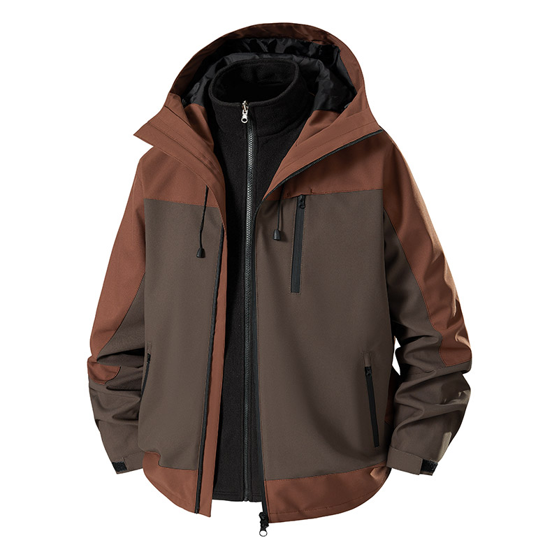 Jaket Hiking Pria 3-in-1 Anti  - Outdoor Sport Waterproof Jacket ulasan dan harga
