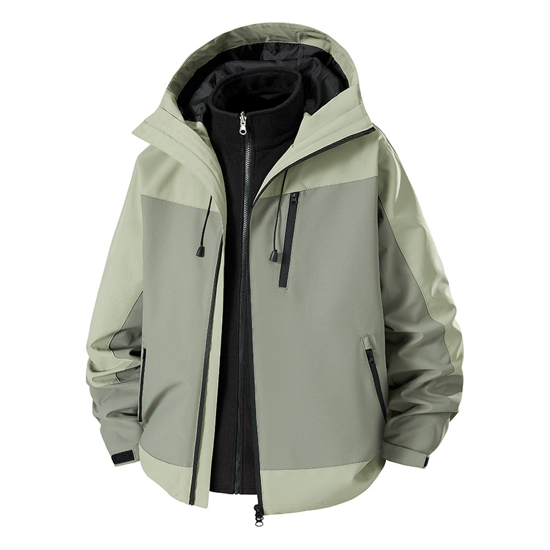 Jaket Hiking Pria 3-in-1 Anti  - Outdoor Sport Waterproof Jacket ulasan dan harga