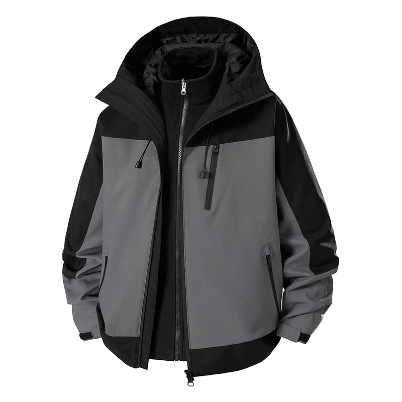 Jaket Hiking Pria 3-in-1 Anti  - Outdoor Sport Waterproof Jacket ulasan dan harga