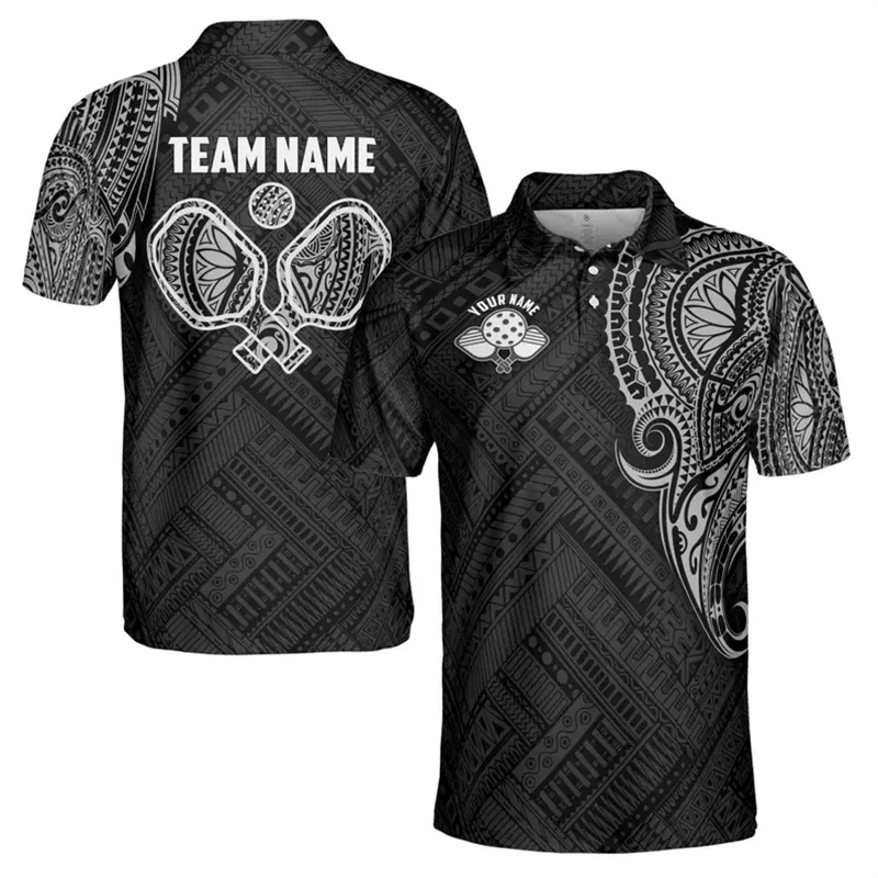 Kaus Polo Grafis Pickleball Ol - Outdoor Sport Name ulasan dan harga