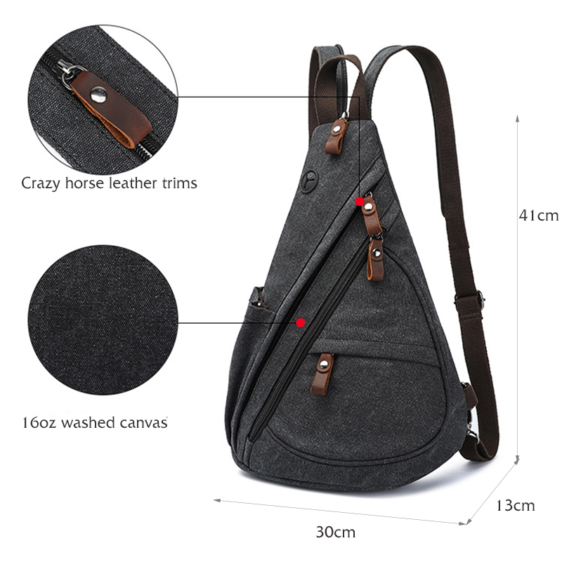 Tas Selempang Kanvas Tas Dada  - Outdoor Sport Backpack ulasan dan harga